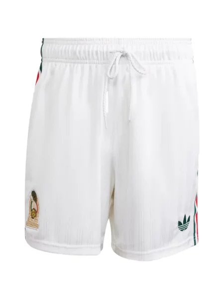 Pantaloni scurți Adidas cu broderie cu șireturi din dantelă roz