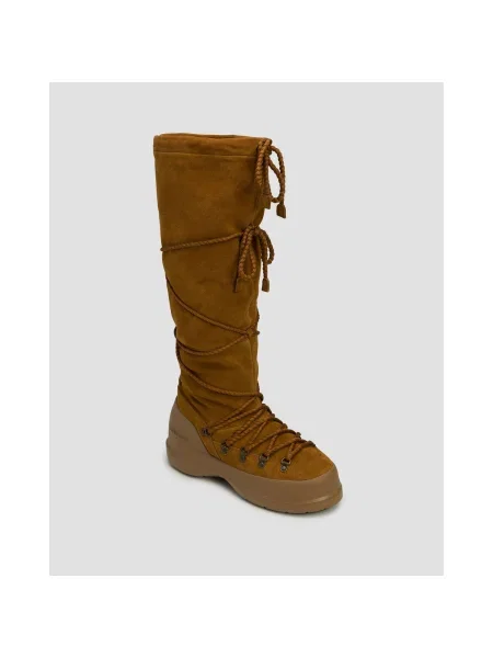 Dámske Semišové Zimné Topánky Moon Boot Luna Boot Extra Suede hnedá