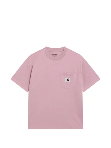Tricou Carhartt Wip cu autograf roz