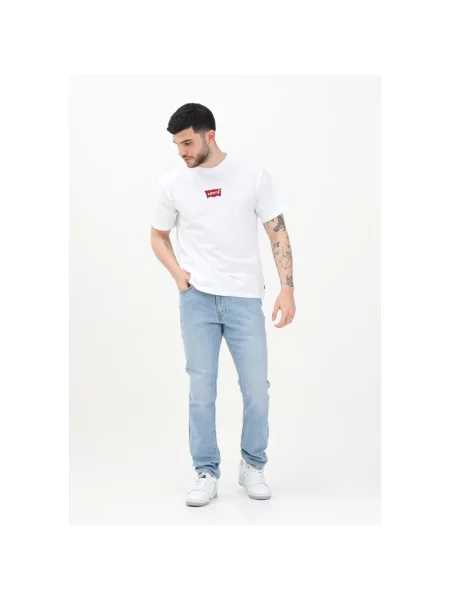 Lniane jeansy Levi's 511 niebieskie