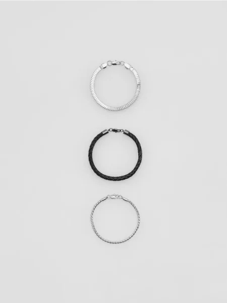 Reserved Set brățări argintiu