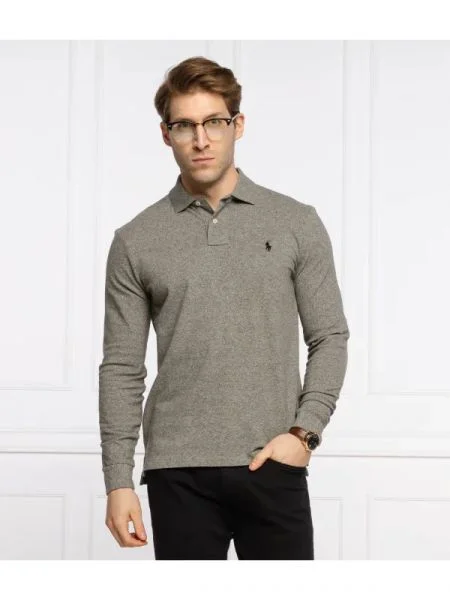 POLO RALPH LAUREN Tenisz póló | Custom slim fit szürke