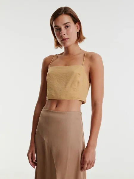 EDITED Top Kaylin narančasto žuta