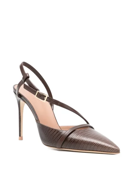 Pantofi cu toc Malone Souliers cu bretele maro