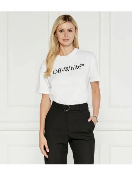 OFF-WHITE Póló | Relaxed fit fehér