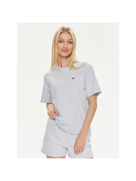 Lacoste Póló Kék Loose Fit fehér