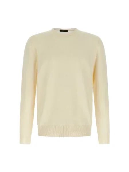 Sweter Zanone wełniany biały