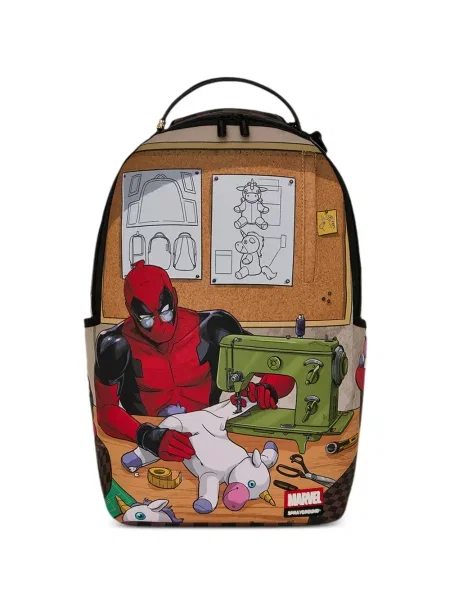 Plecak Sprayground z nadrukiem brązowy