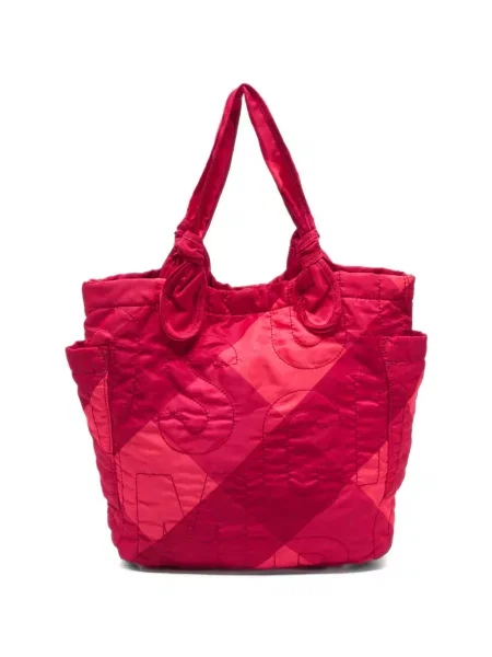 Τσάντα shopper Marc By Marc Jacobs με αυτόγραφο ροζ