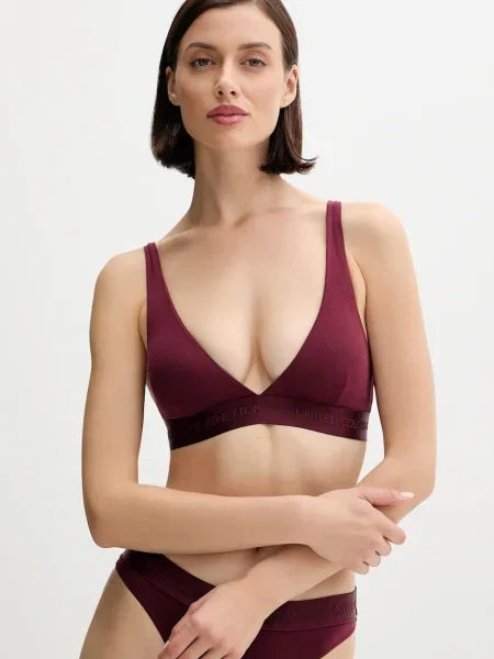 Сутиен United Colors of Benetton винено червено