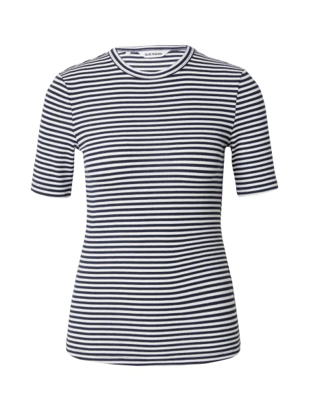 Soft Rebels Tricou Fenja albastru marin alb