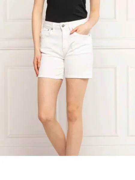 Pepe Jeans London Pantaloni scurți MARY | Straight fit alb