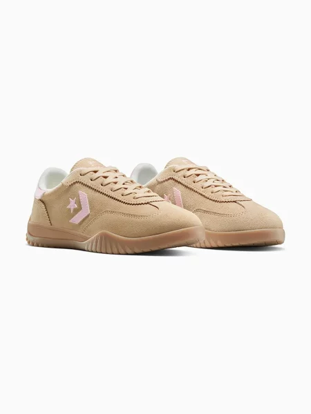 Sneakersy Converse zamszowe do biegania beżowe