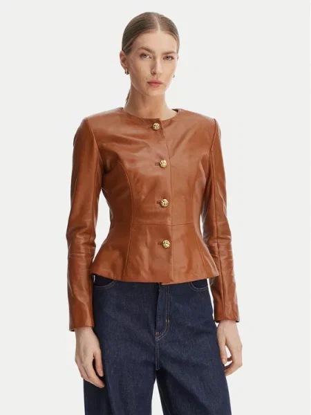 Marciano Guess Usnjena jakna rjava