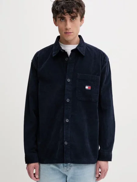 Tommy Jeans Geacă de primăvară-toamnă BRICK bleumarin