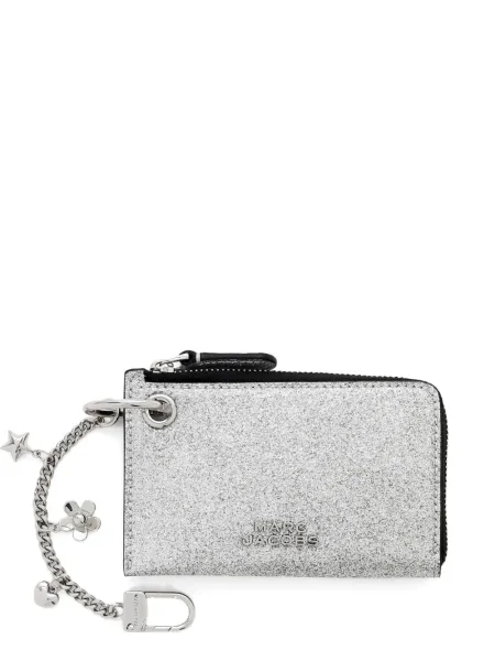 Portofel Marc Jacobs din piele argintiu