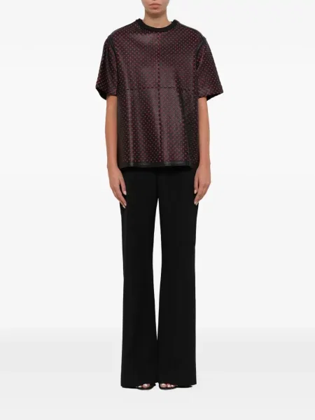 Top Givenchy din piele negru