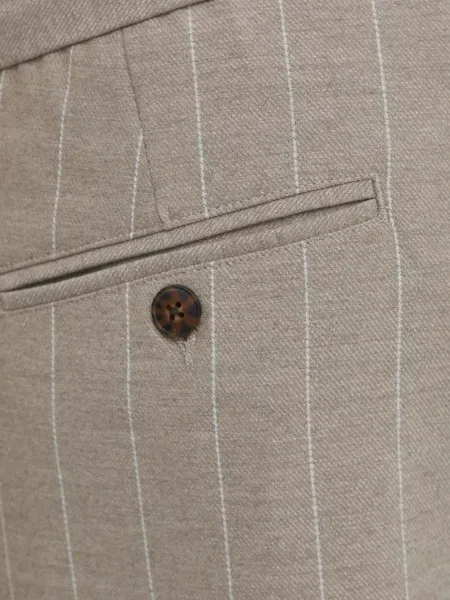 Pantaloni Les Deux cu dungi gri