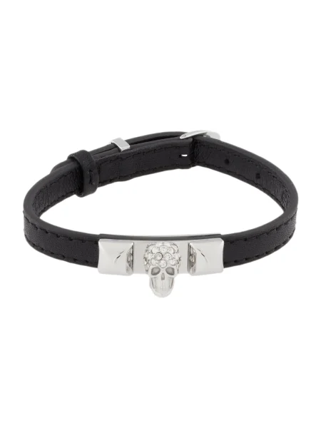 Philipp Plein Náramek / stříbrná černá