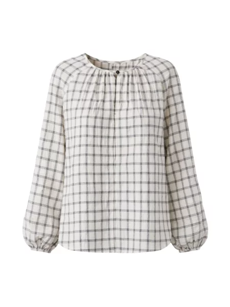 Bluzka Pomandere w kratę biała