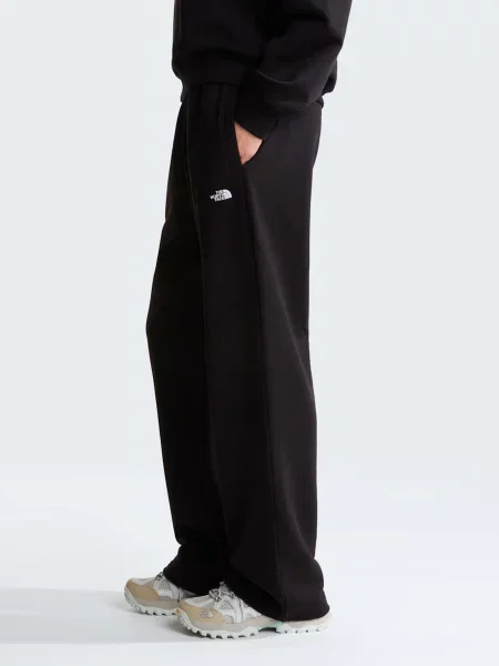 Повсякденні штани The North Face W TNF ESSENTIAL TERRY SIMPLE D бавовна/поліестер чорний