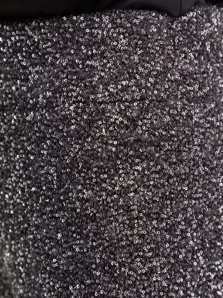 Pantaloni Liviana Conti cu paiete argintiu