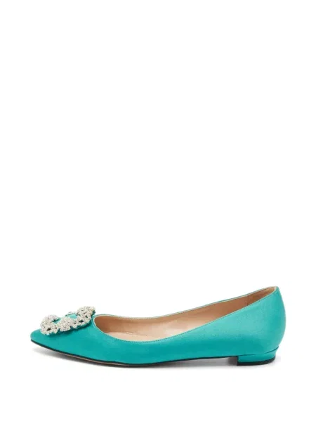 Baleríny Manolo Blahnik modrá