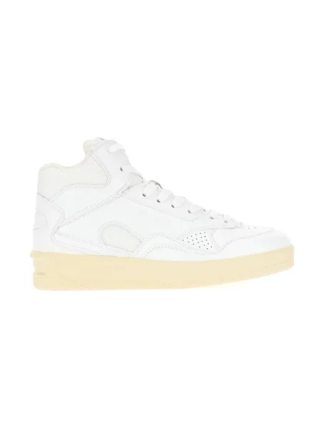 Sneakersy Jil Sander skórzane białe