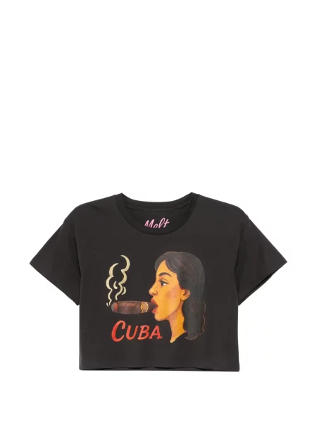 Decupat tricou Melt cu imagine gri
