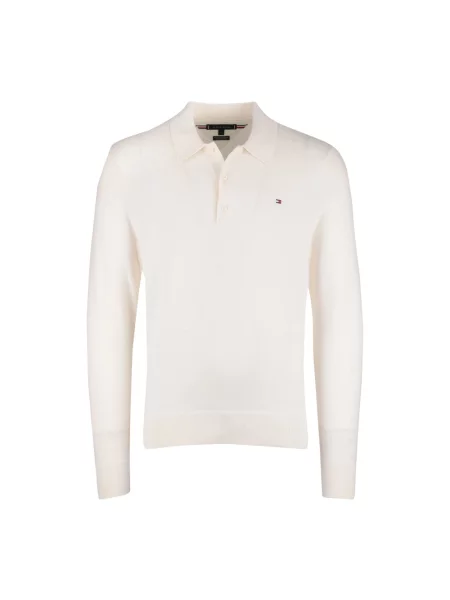 Dzianinowy sweter Tommy Hilfiger beżowy