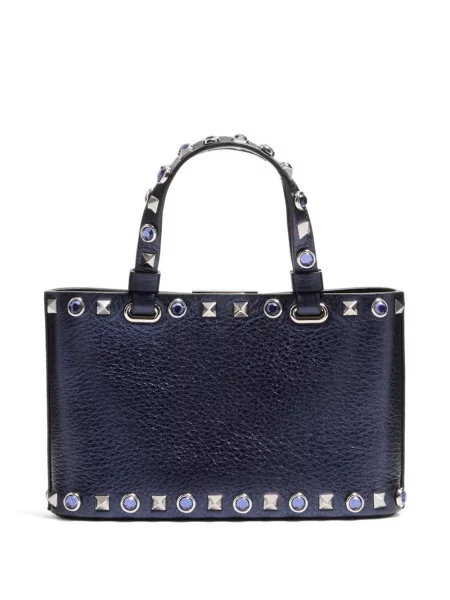 Geantă shopper Valentino Garavani albastru