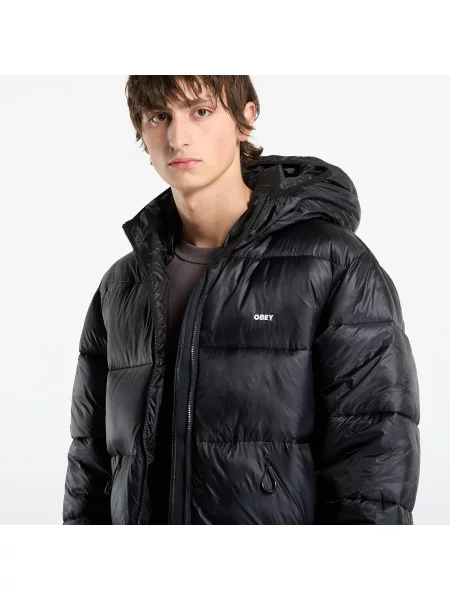 Μπουφάν OBEY Stratus Puffer Jacket Black XL μαύρο