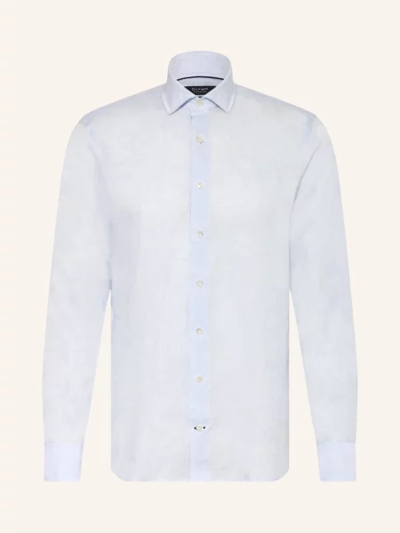Olymp Signature Lněná Košile Signature Casual Tailored Fit tmavě modrá