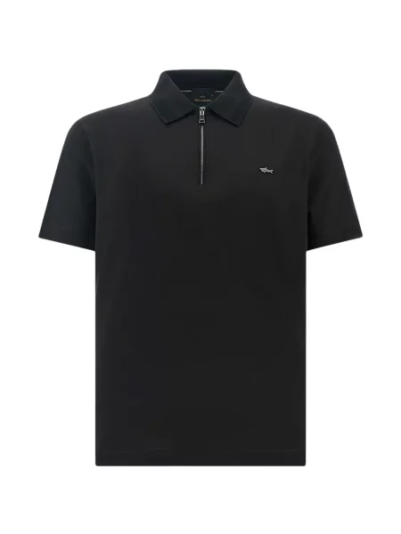 Tricou polo Paul & Shark negru