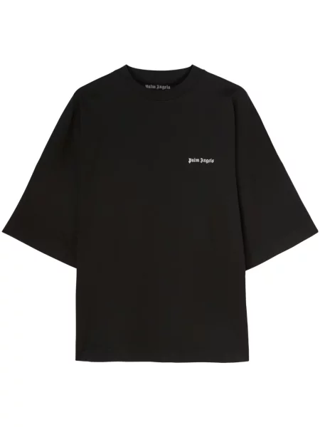 Tricou Palm Angels cu broderie negru