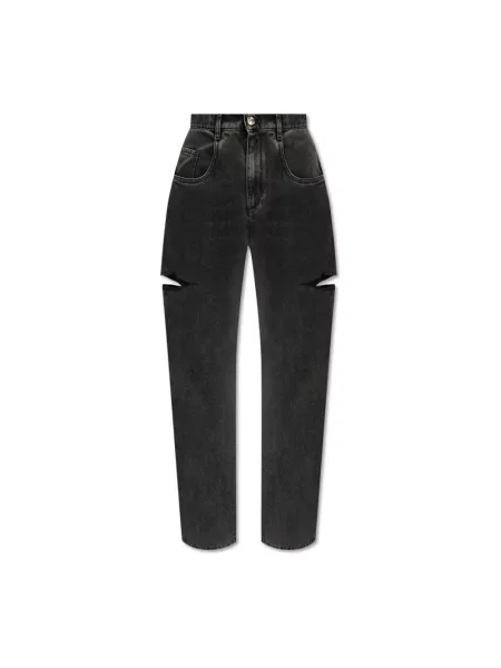 Szerokie jeansy Maison Margiela czarne