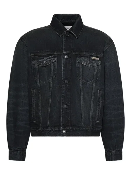 Geacă de blugi Calvin Klein Jeans albastru