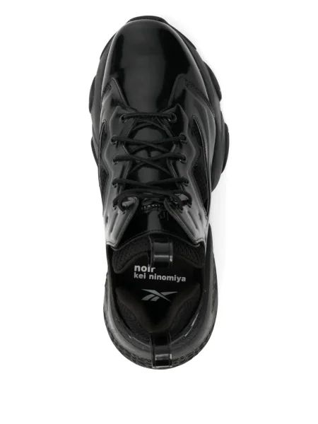 Sneakerși Noir Kei Ninomiya cu șireturi din dantelă negru