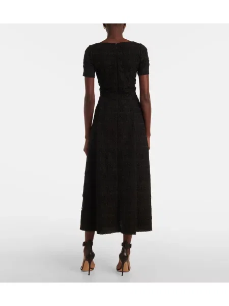Rochie midi Elie Saab până la genunchi de costum negru
