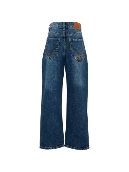 Jeansy straight leg dziecięce Roy Rogers niebieskie