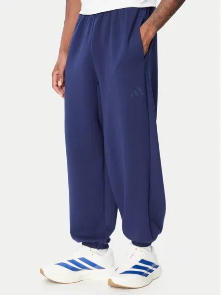 Adidas Spodnji del trenirke Soft Lux modra