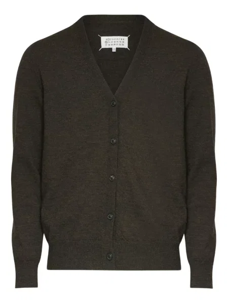 Cardigan Maison Margiela de lână maro