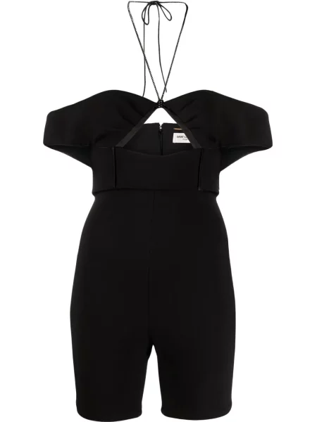 Salopetă Saint Laurent cu gât halter negru