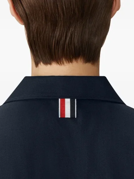 Rochie fără mâneci Thom Browne fără mâneci plisată de costum albastru