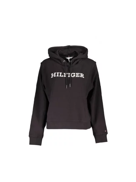 Bluza z kapturem Tommy Hilfiger czarna