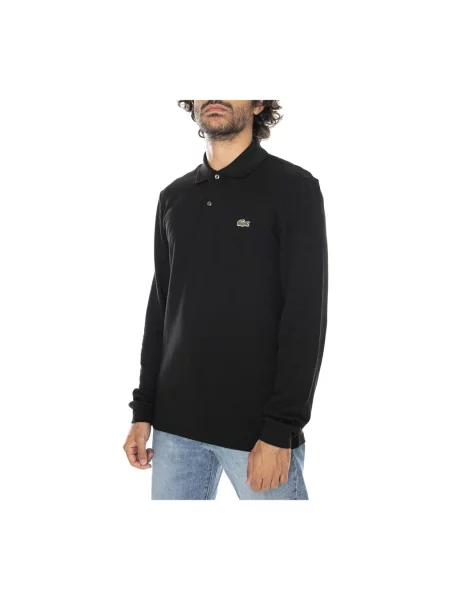 Lacoste longsleeve gładki czarny