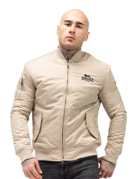 Бомбер Lonsdale бежевый