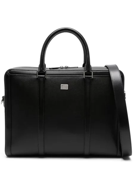 Geantă de laptop Dolce & Gabbana din piele negru