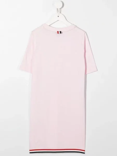Sukienka koszulowa dziecięca Thom Browne różowa
