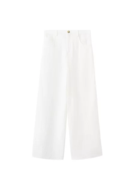 MANGO Pantaloni RODAS' alb